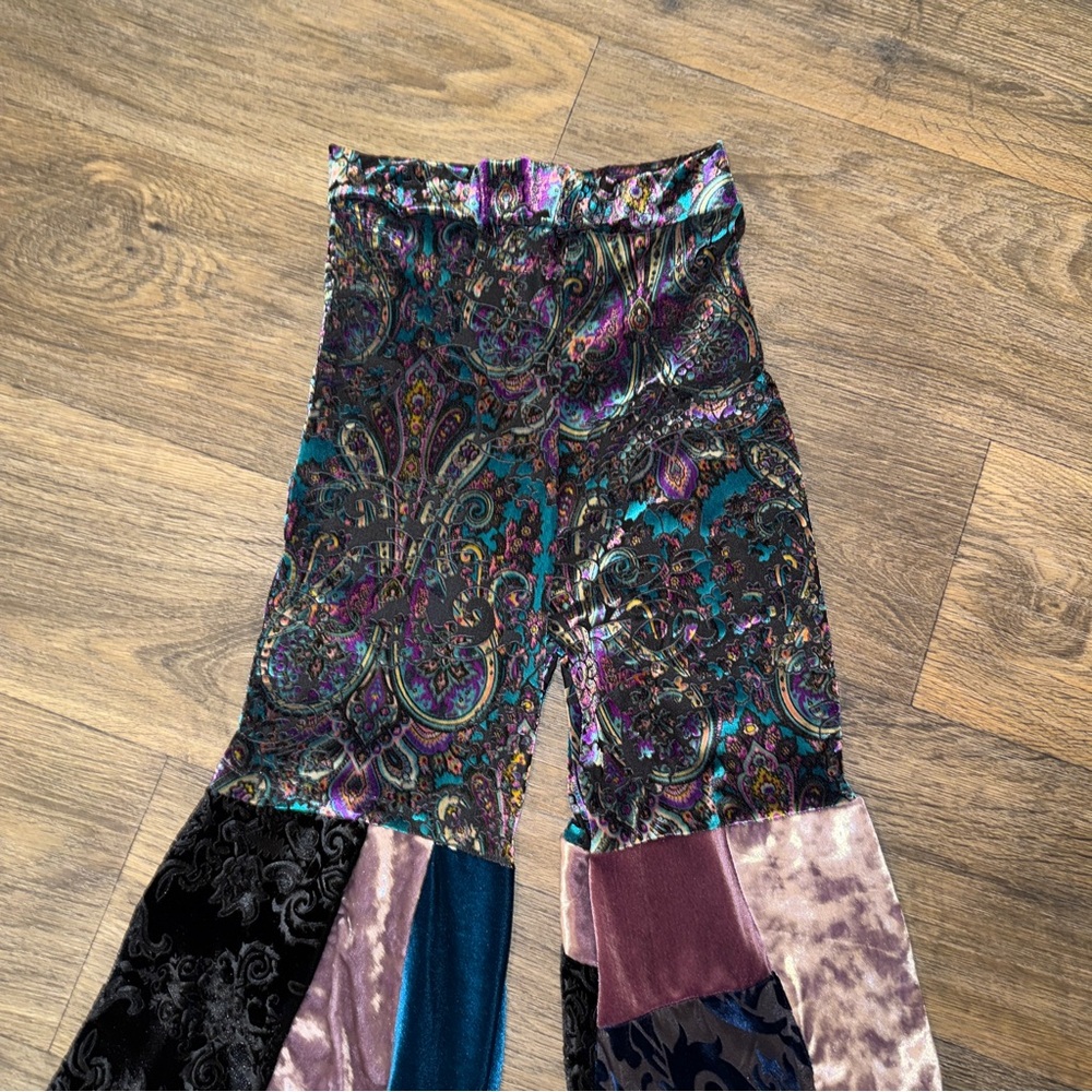 Lux Muse Patchwork Bell Bottom Pants - image 7
